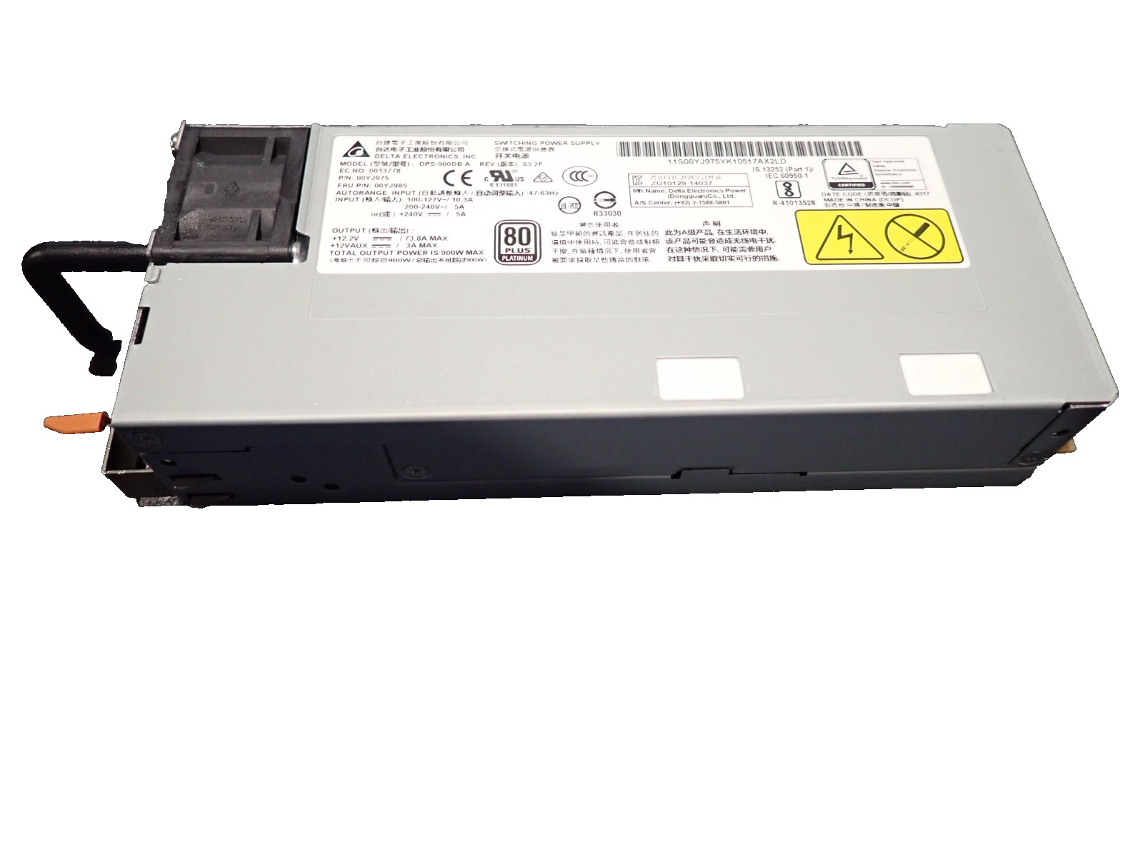 IBM 00YJ985 900 W High Efficiency PSU Server Switching Power Supply DPS-900DB A