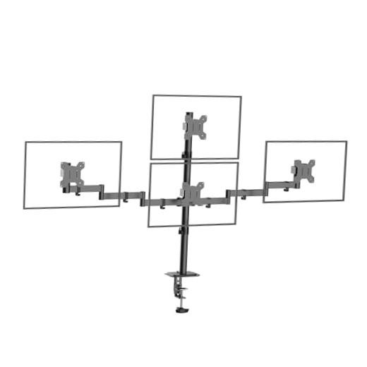 Quad Monitor Mount for 13-32 Inch Screens | Fully 13-32“ quad monitor mount