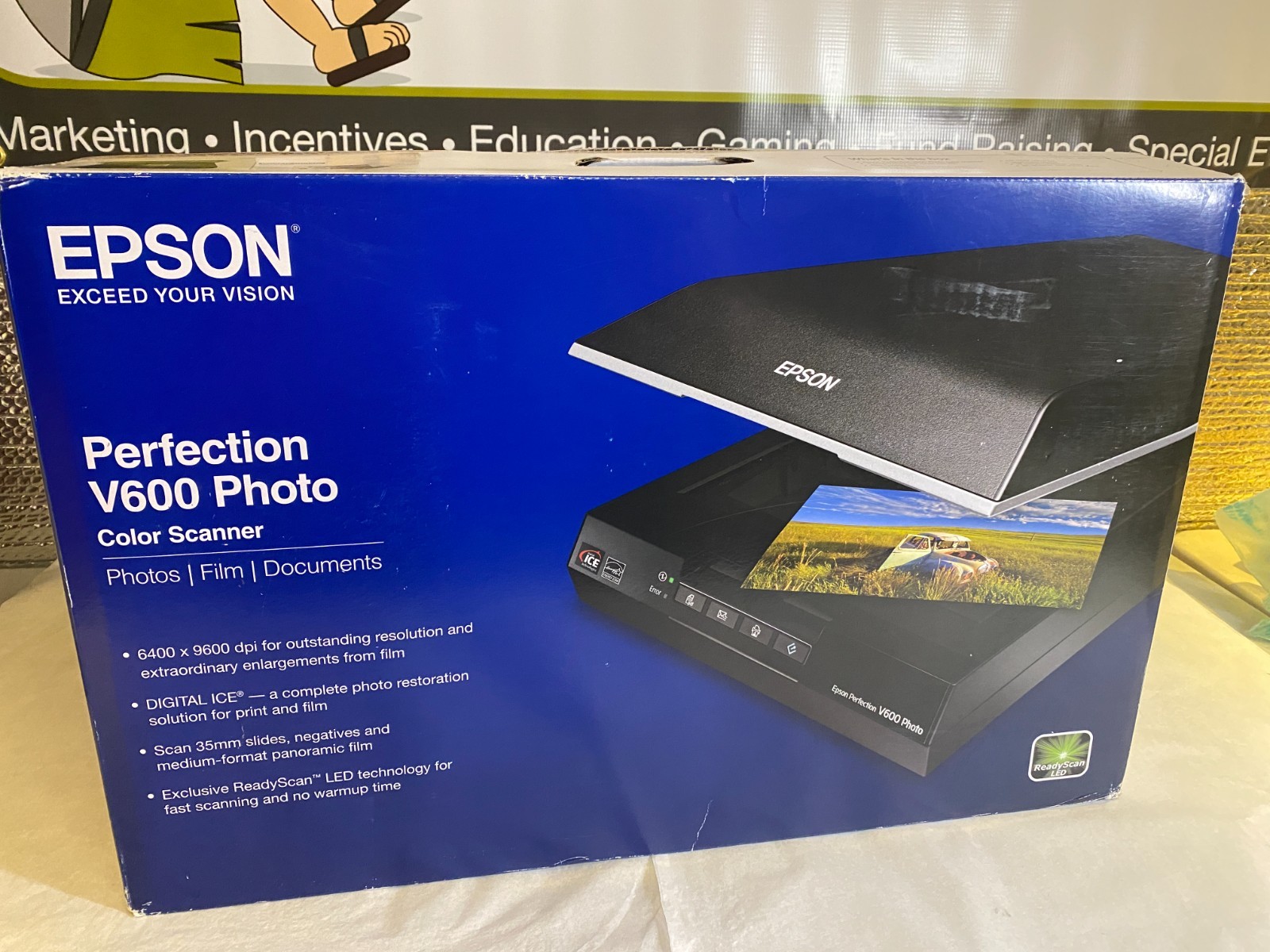 NEW SEALED Epson Perfection V600 Photo Color Scanner NEW UNOPENED SEALED