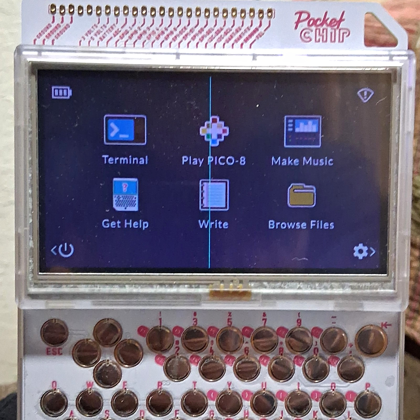 Pocket Chip Handheld Computer Next Thing Co, Linux Terminal, Music, Games & More