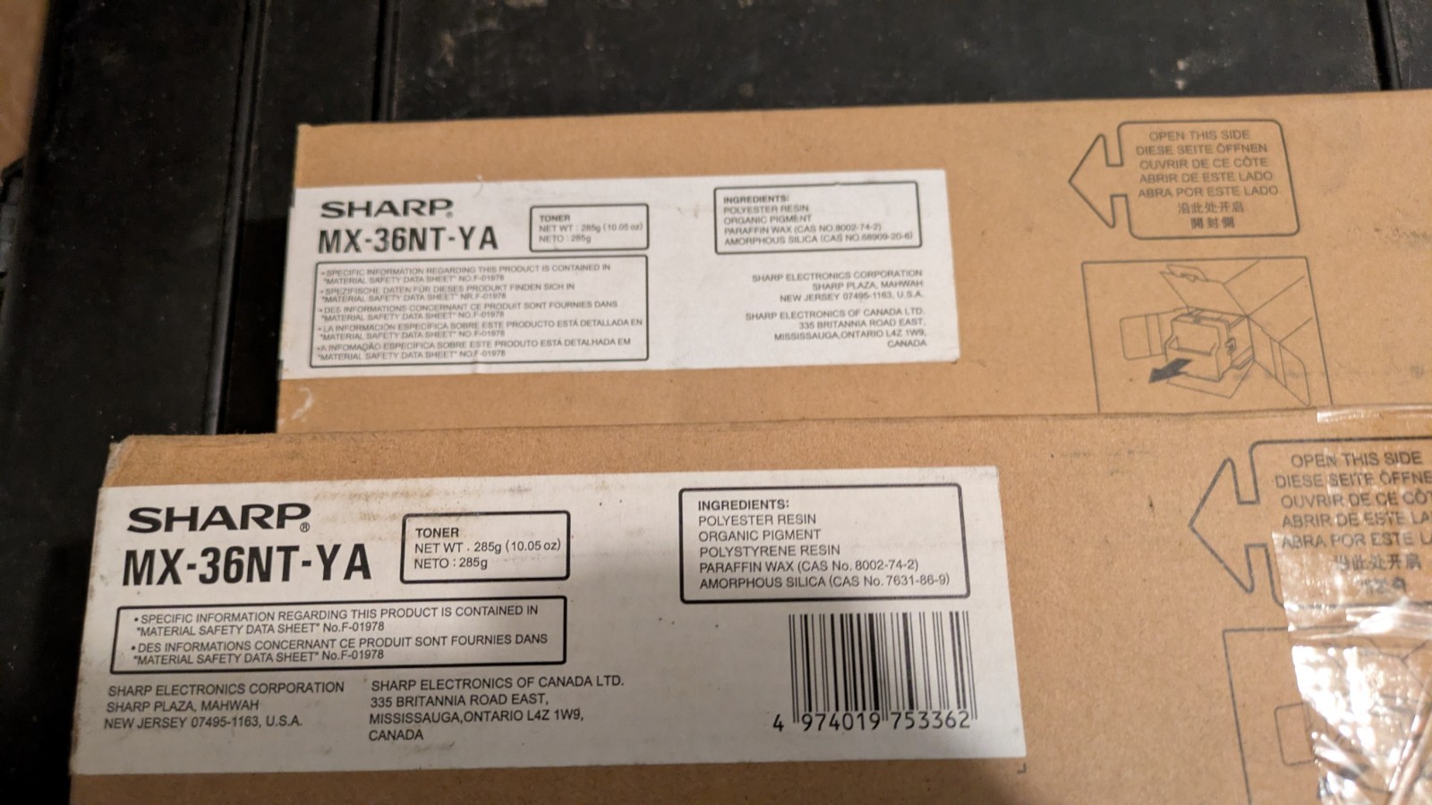 Sharp OEM MX-36NT-YA Yellow Toner