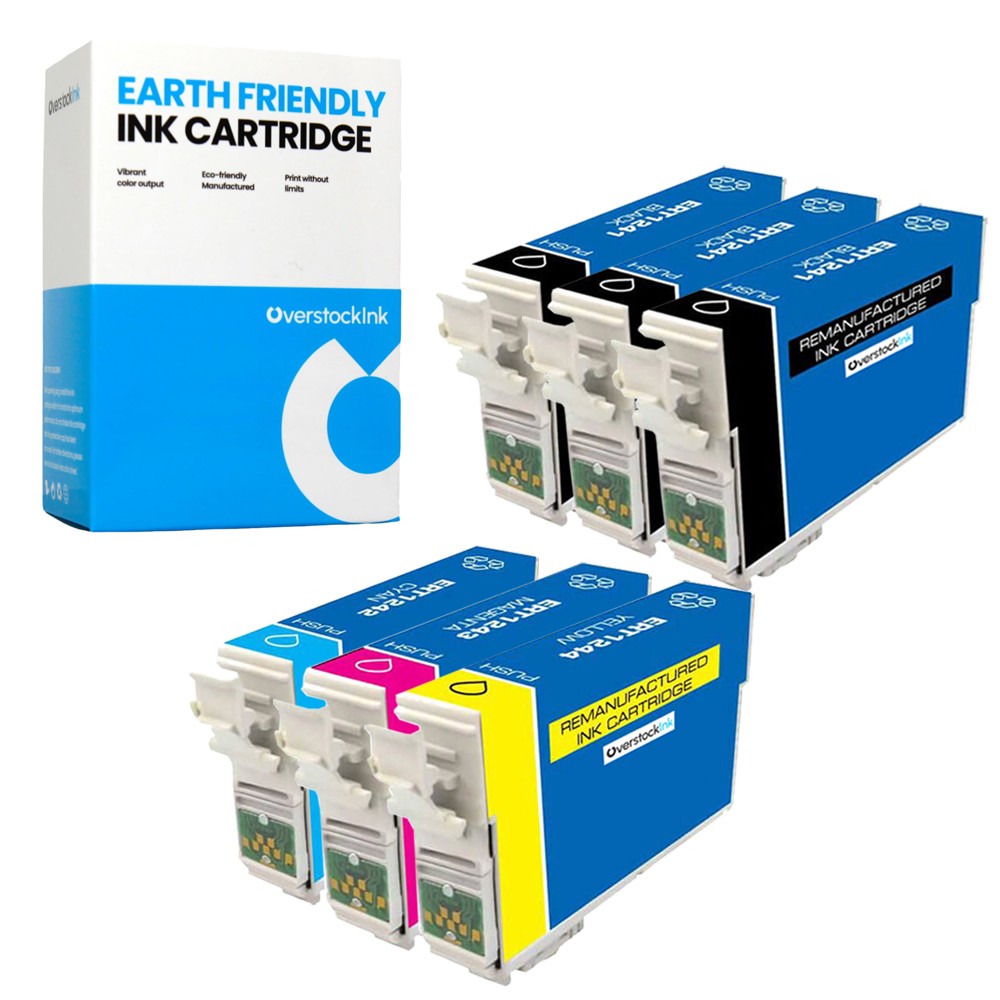 6PK Compatible OSI T124 Combo Pack Ink Cartridges for Epson Stylus NX420 NX430
