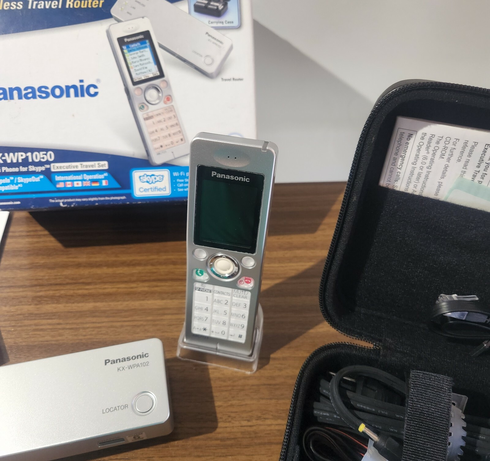 Panasonic Wi-Fi Phone Router Case Skype International KX-WP1050 Tested