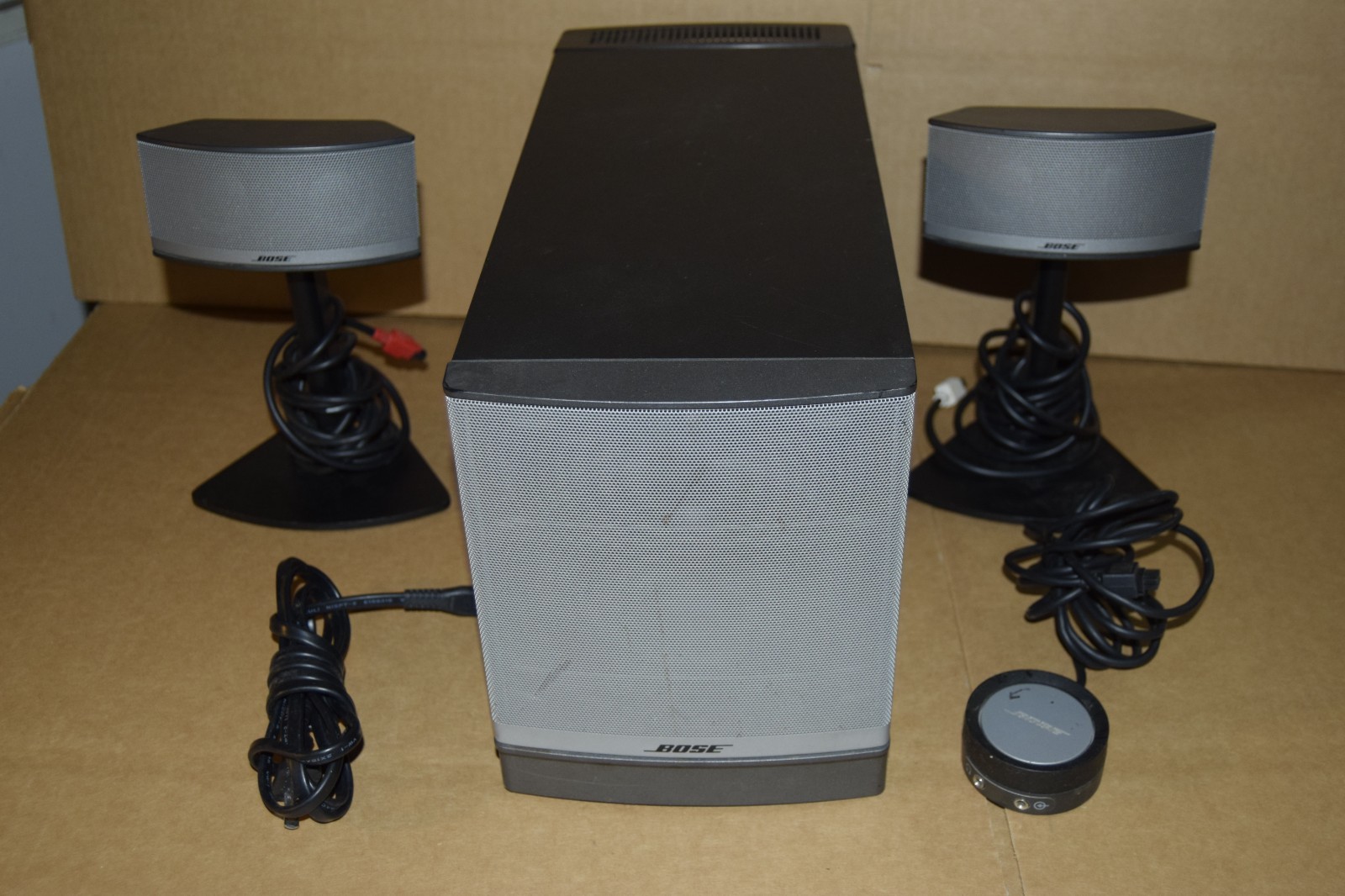 Bose Companion 5 Multimedia Speaker System with Satellites & Control Pod *tested