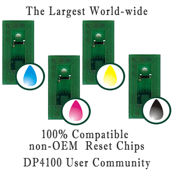 Ink Refill Chips (8 Chips - CMYK - 53606 Compatible) for Primera 4100 series