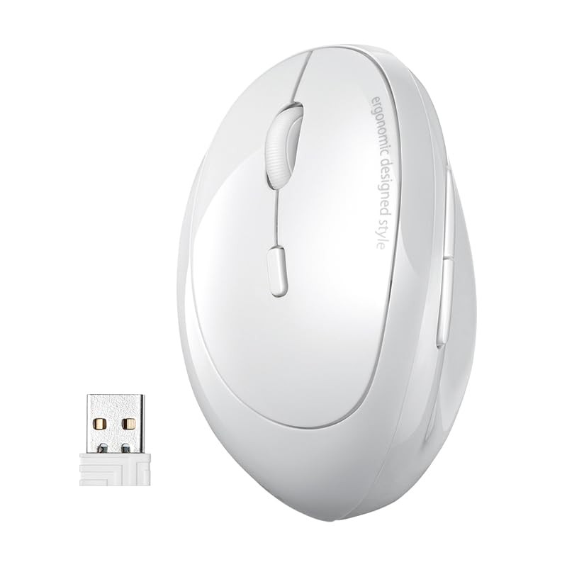 Left Handed Ergonomic Mouse 2.4G Wireless Bluetooth 5 Buttons 8001600 DPI