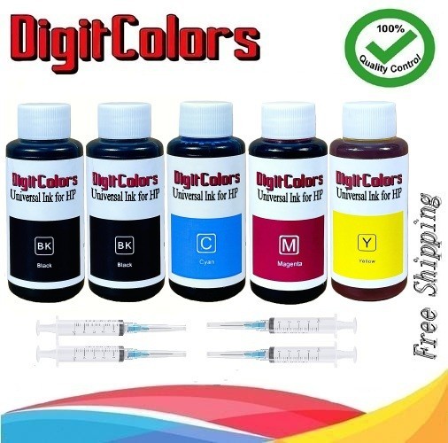 5X100ml Refill ink Bottle HP 910 910xl OfficeJet Pro 8035 8028 8025 8022 8020