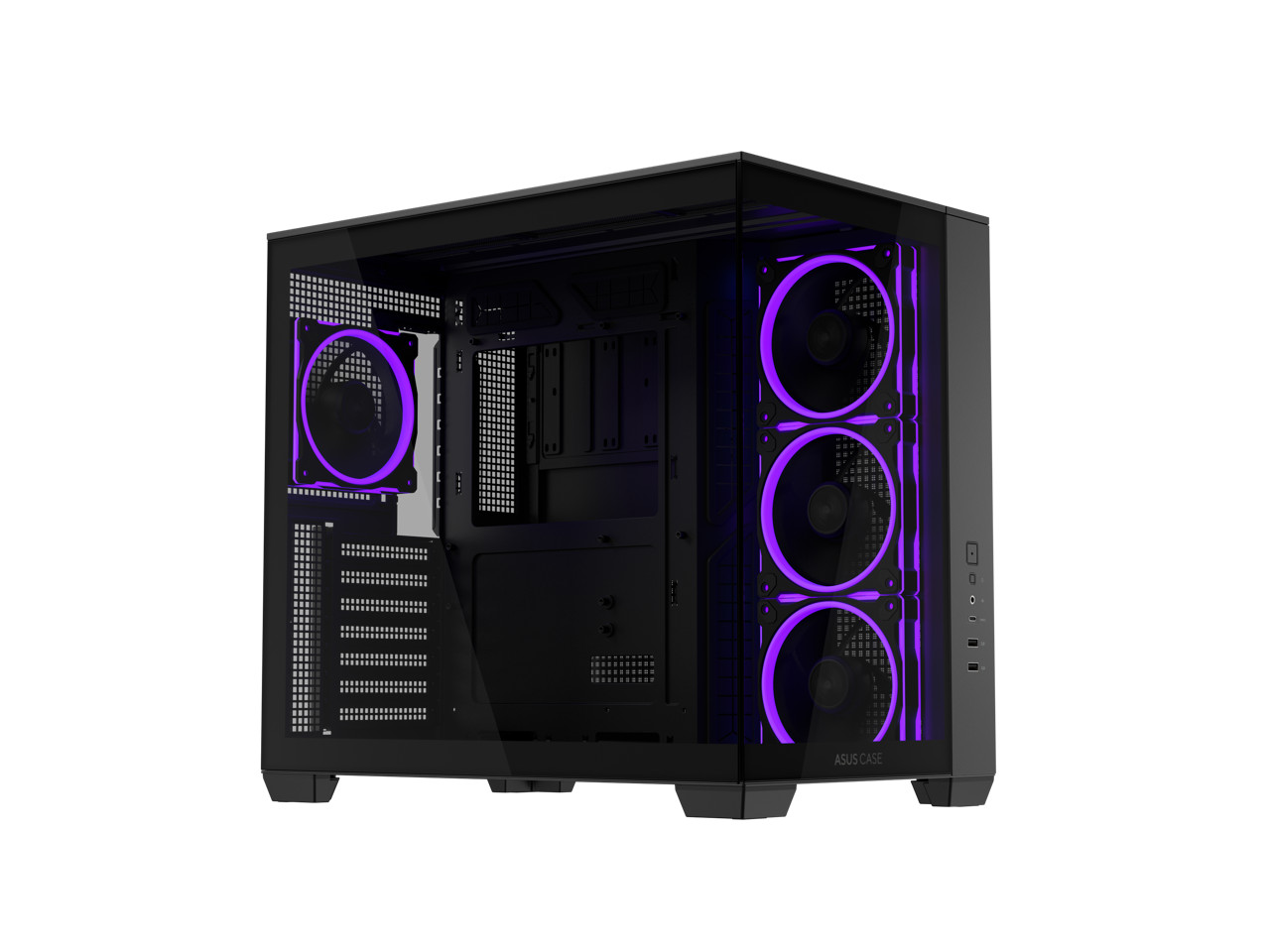 ASUS A32 PLUS Black ATX gaming PC case, support 360mm radiators and 420mm