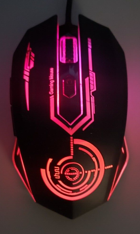 Uhuru Optical Wired Multicolor Gaming Mouse 3200 Max DPI / 6 Buttons