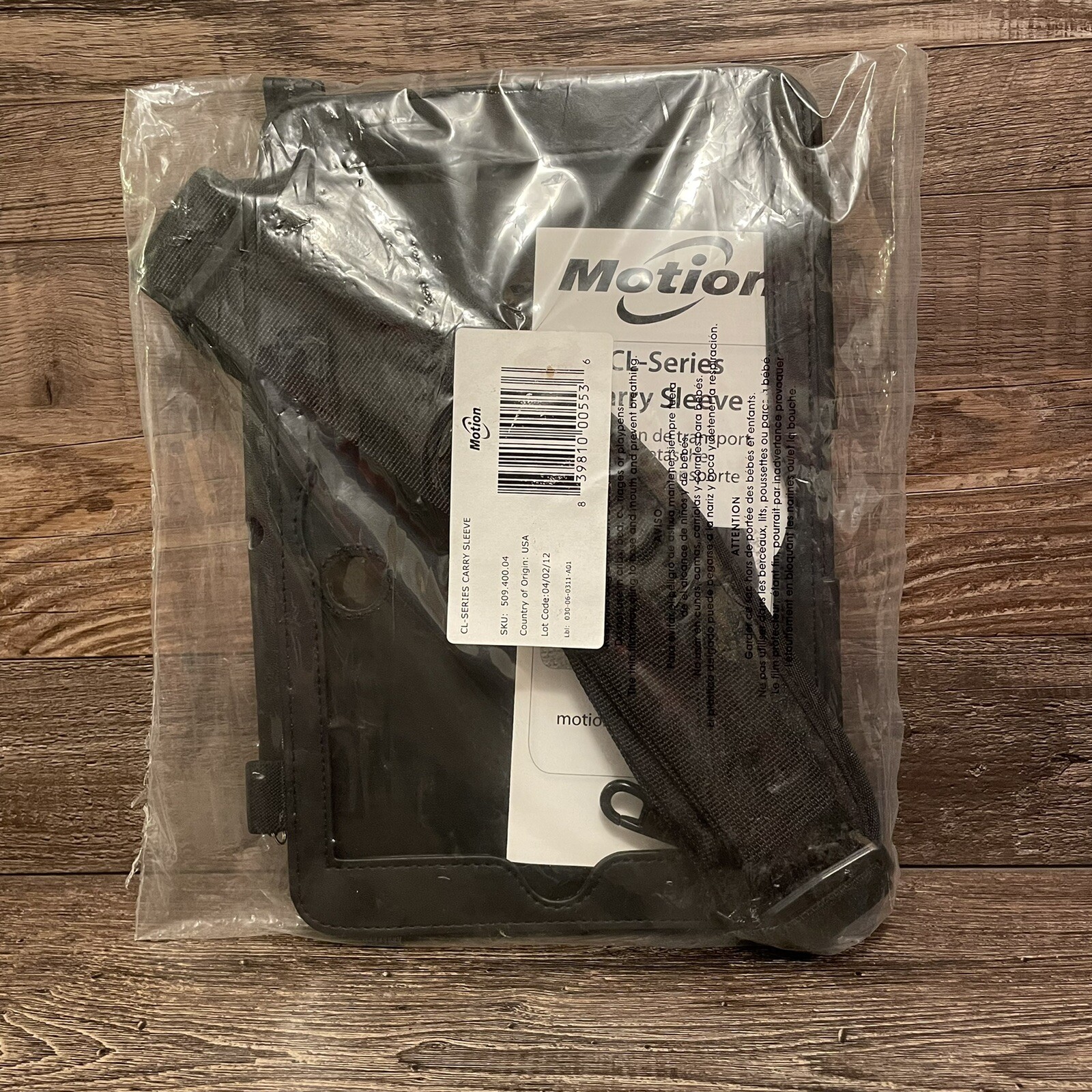 Table Case Black Motion Carrying Sleeve CL-Series for CL900 New Sku 509.400.04