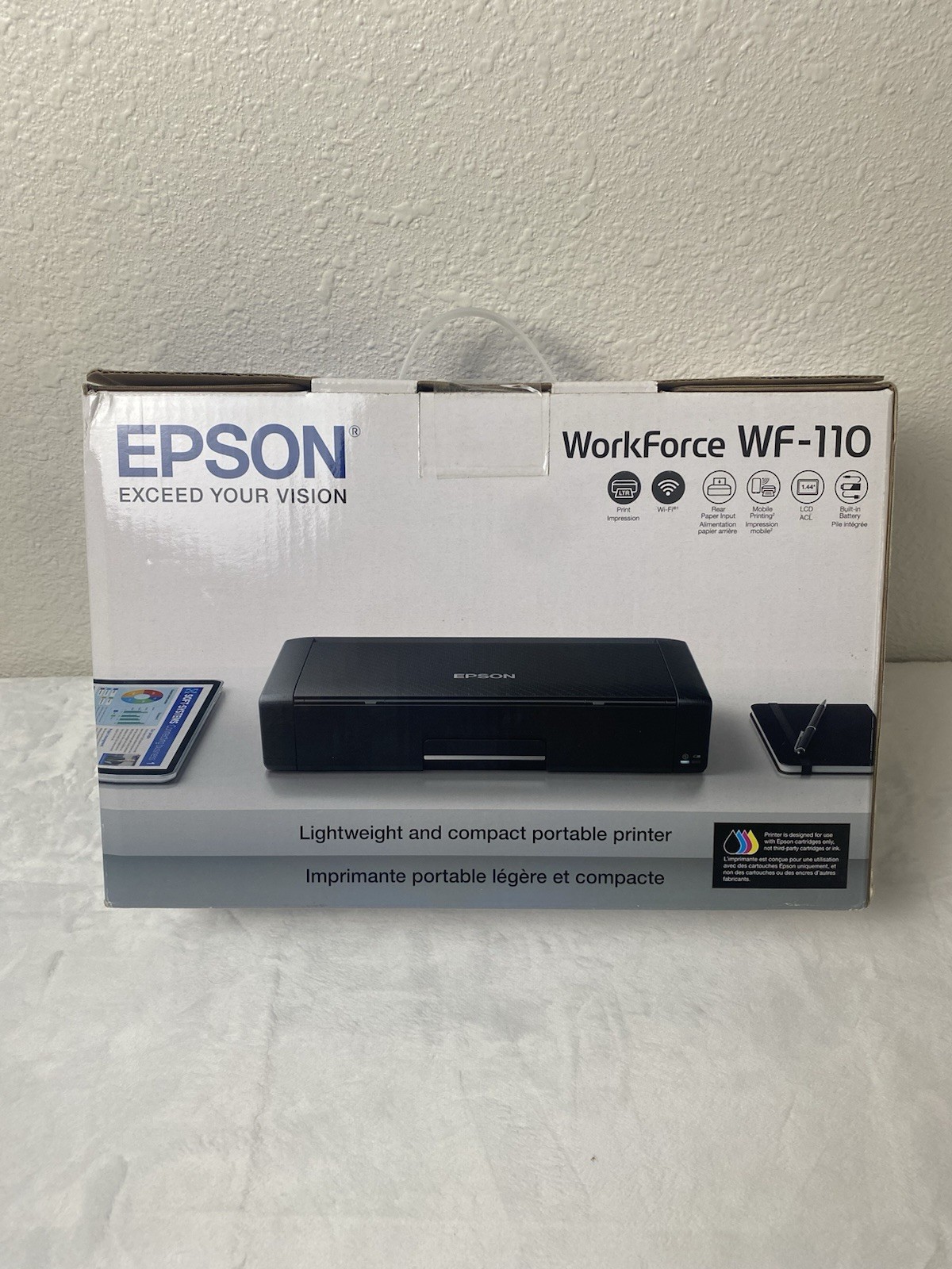 Epson Workforce WF-110 Portable Mobile Printer Color