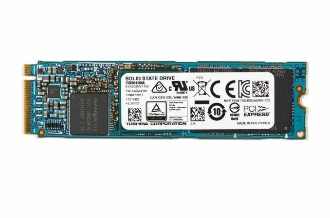 TOSHIBA XG5 1TB NVME M.2 SOLID STATE DRIVE - BLUE