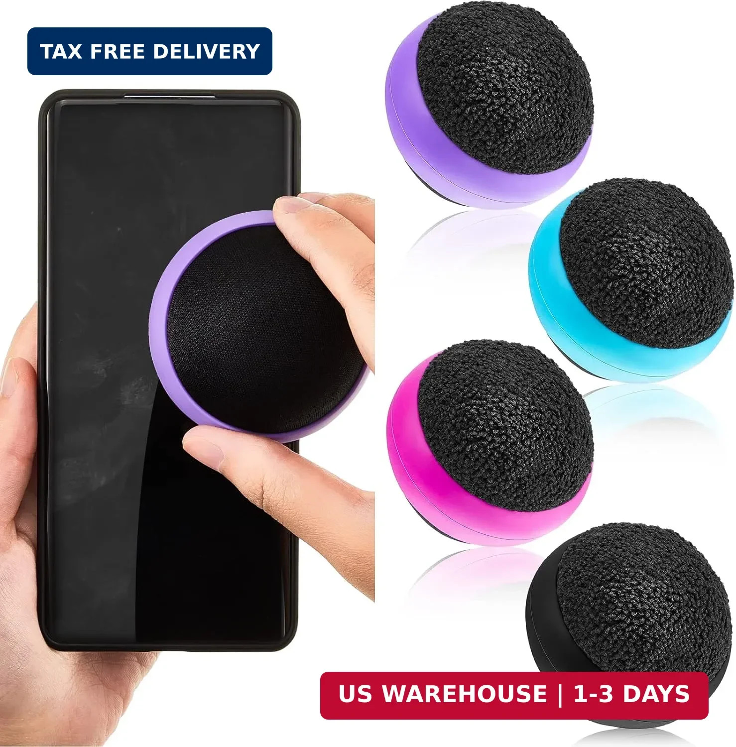 Suclain 4 Pack Screen Cleaner Balls Car Phone Screen Cleaning Cleaner Ball Micro