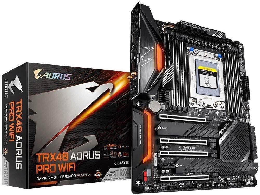 NEW GIGABYTE TRX40 AORUS PRO WIFI AMD TRX40 Socket sTRX4 DDR4 ATX Motherboard