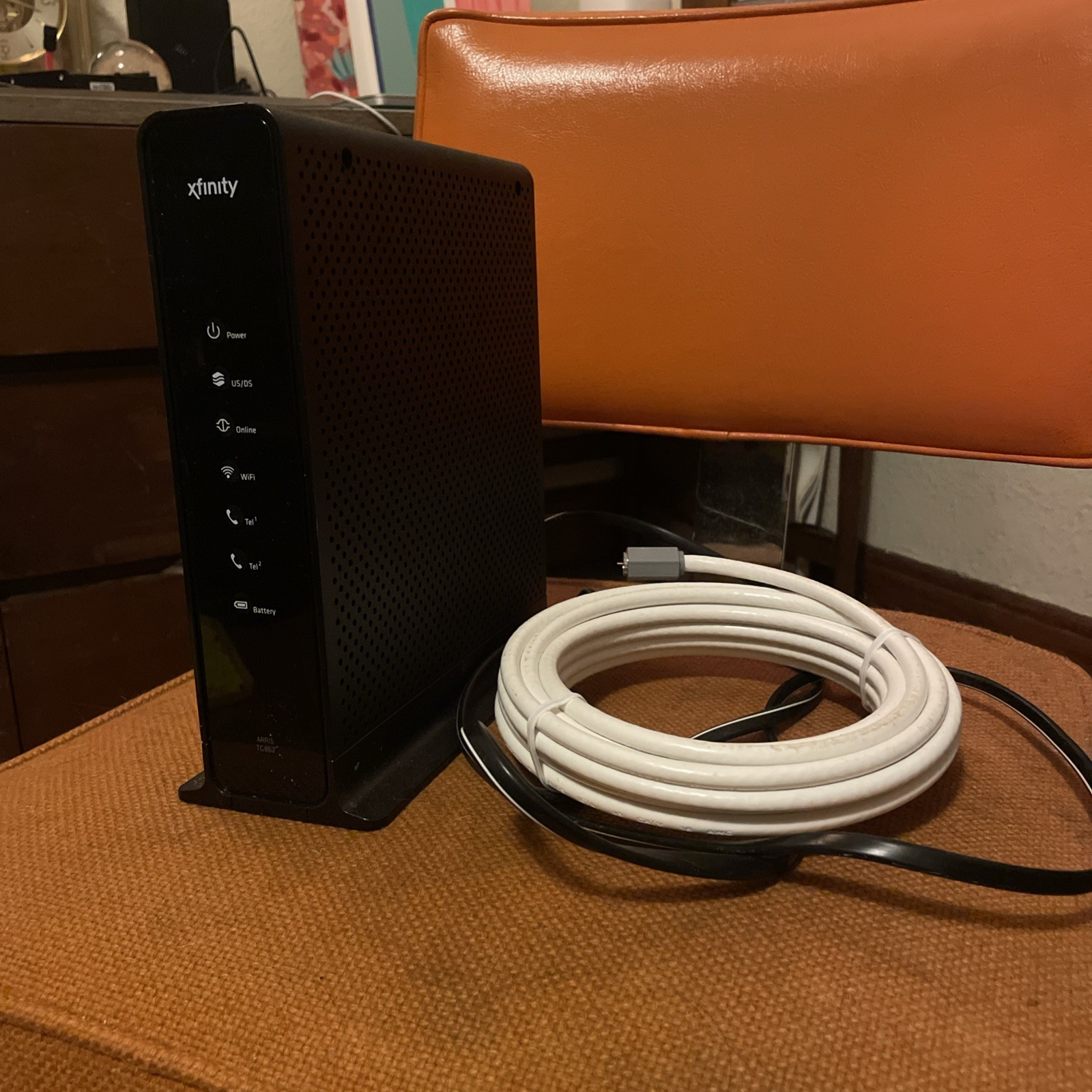 Xfinity ARRIS TG862G/CT DOCSIS 3.0 Cable Modem WiFi Router 4-Port Black