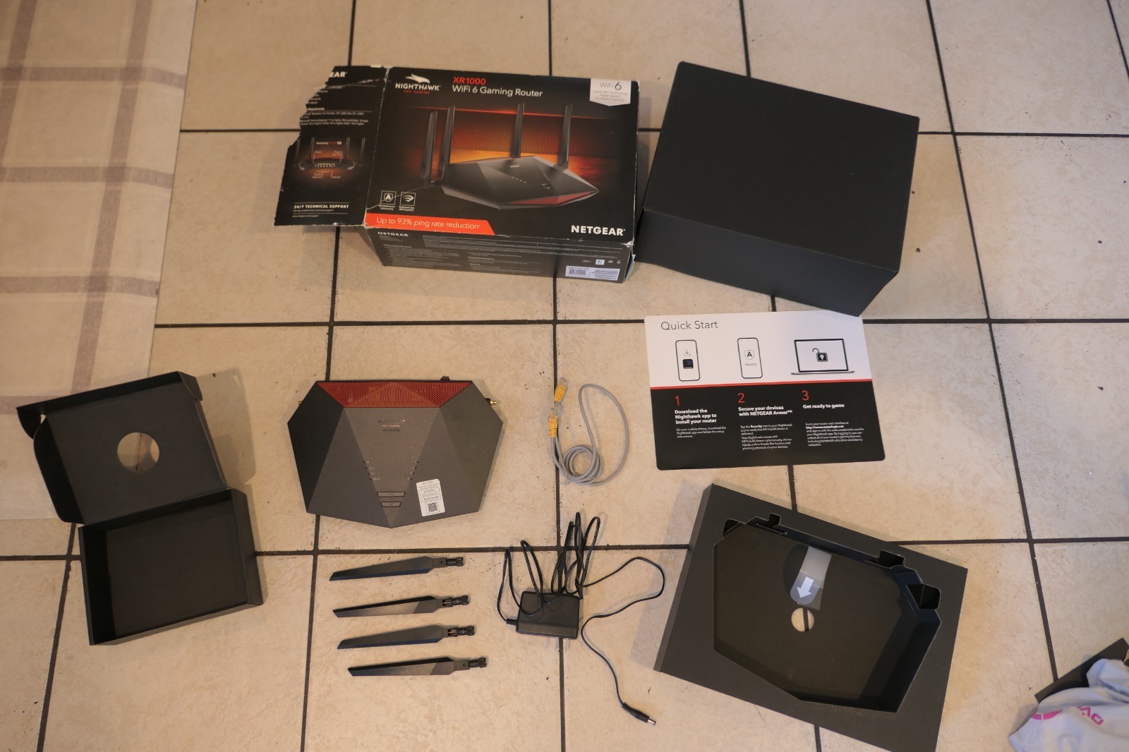 NETGEAR Nighthawk Pro Gaming Wi-Fi 6 Router - Black (XR1000-100NAS)