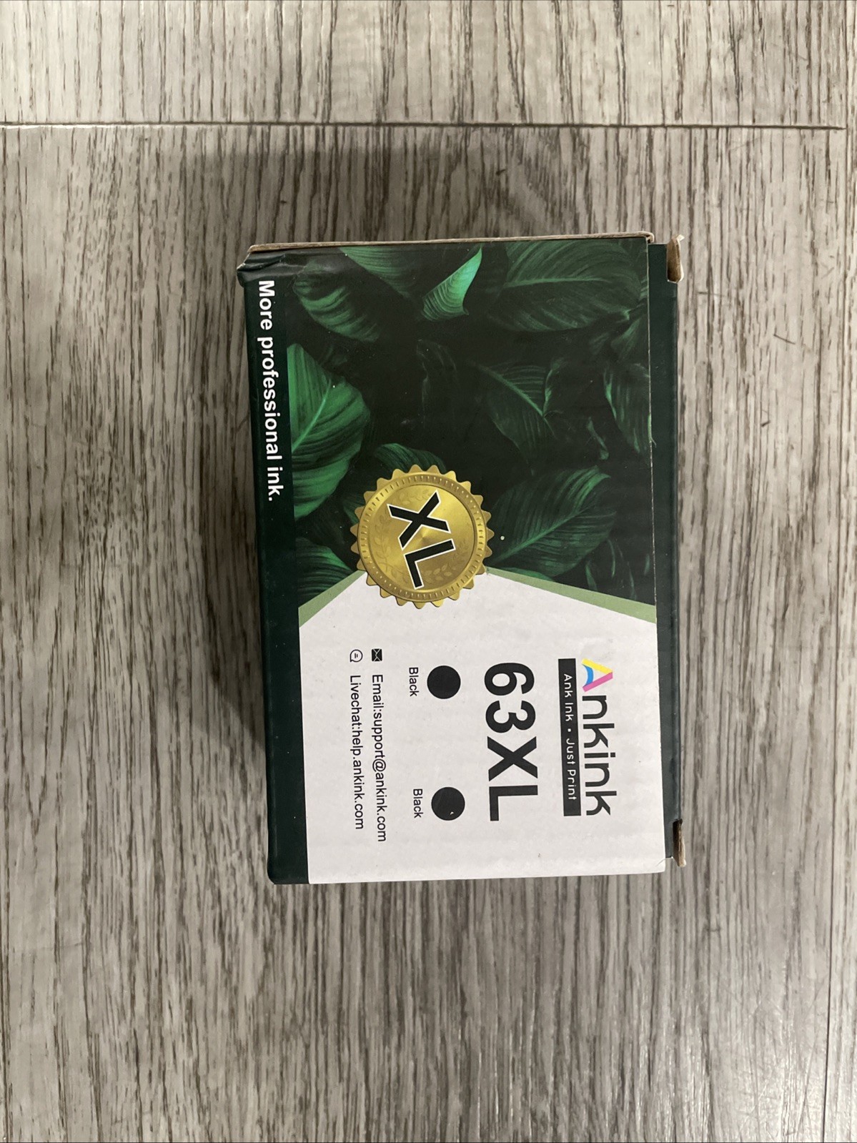 Ankink 63XL Black and Color Ink Cartridge 2 pack Combo  (you get 2 63XL packs) 
