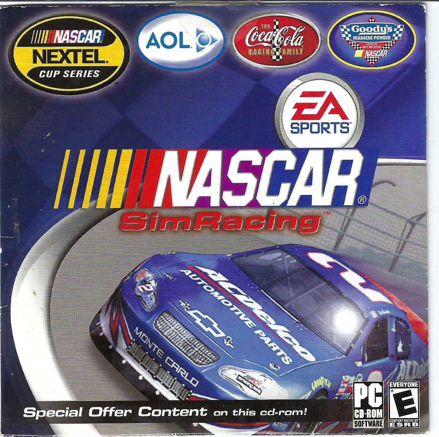 ITHistory  SOFTWARE IBM  (2005) AOL NASCAR Sim Racing  CD 