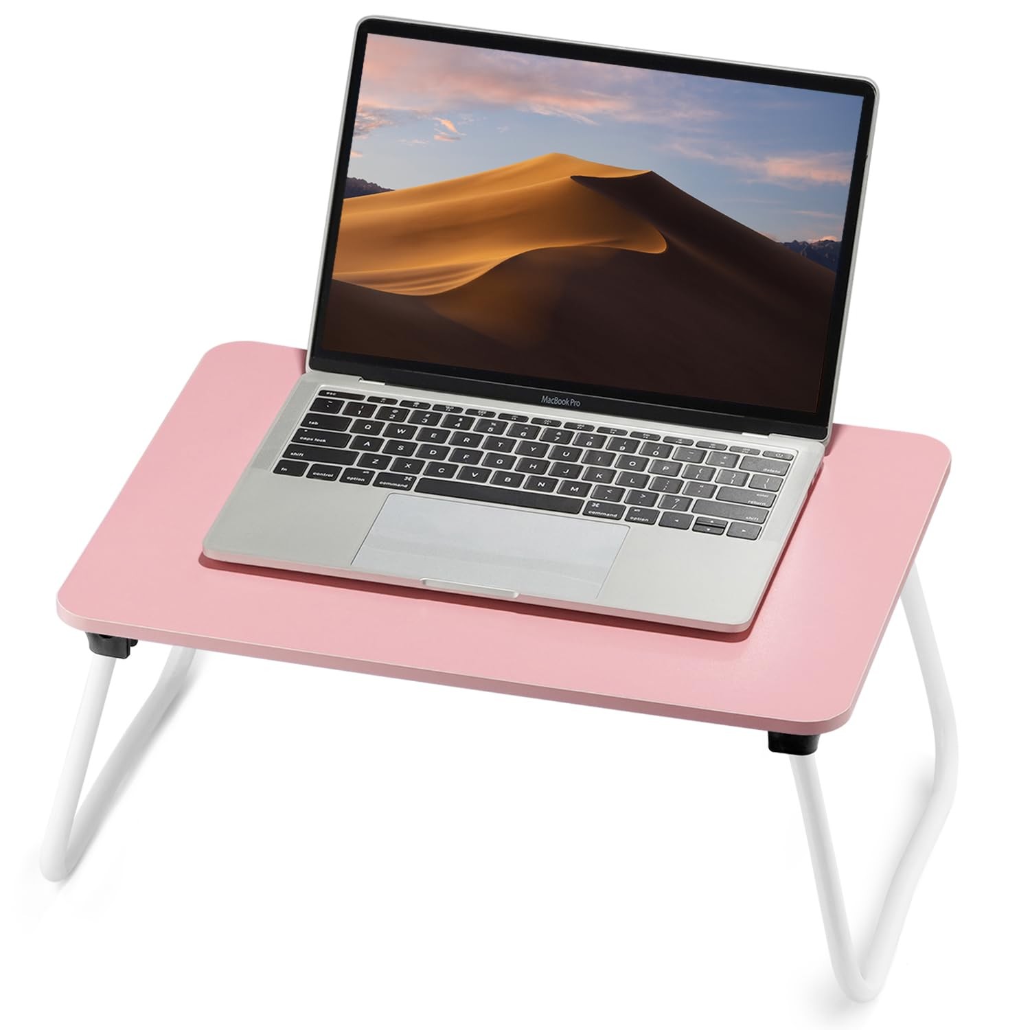 Foldable Lap Desk Laptop Bed Table Portable Stand Couch Lightweight Pink