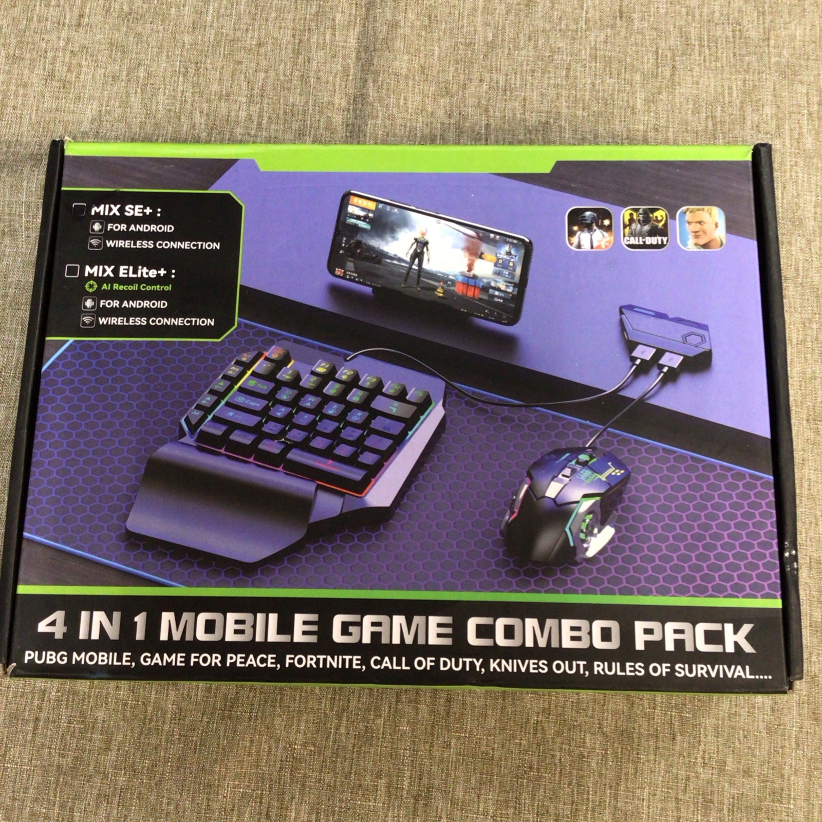 4 in 1 Mobile Game Combo Pack, Mobile Gamepad Controller, Mix SE+