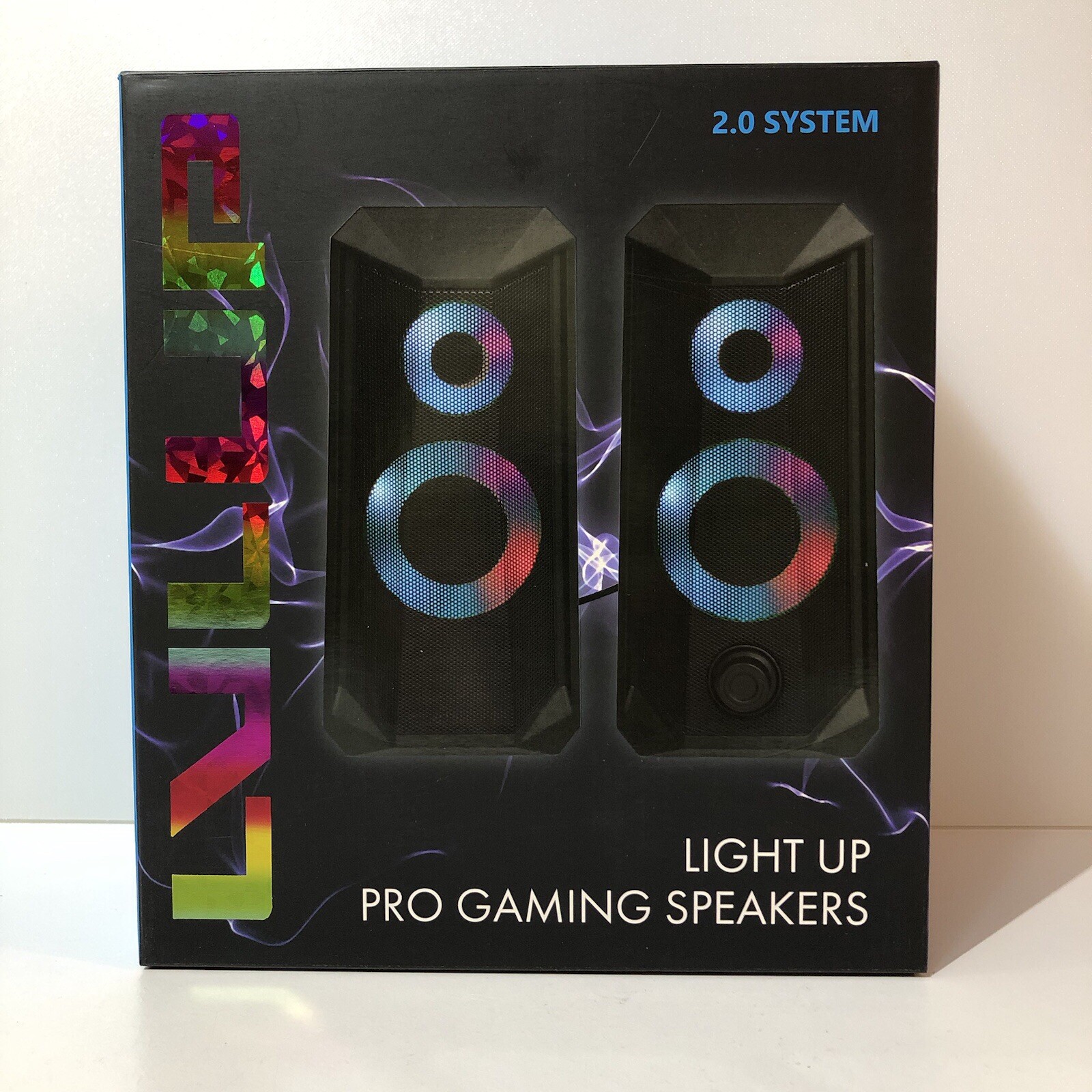 Vivitar LVLUP Light Up Pro Gaming Speakers Multicolor LED, Standard 3.5mm plug