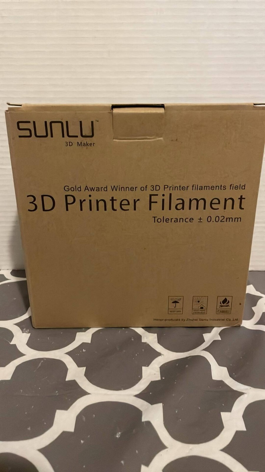 SUNLU 3D PRINTER FILAMENT - BLACK Open never used