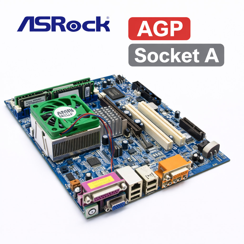 ASRock K7S41GX µATX Motherboard Socket A AGP IDE Athlon XP DDR