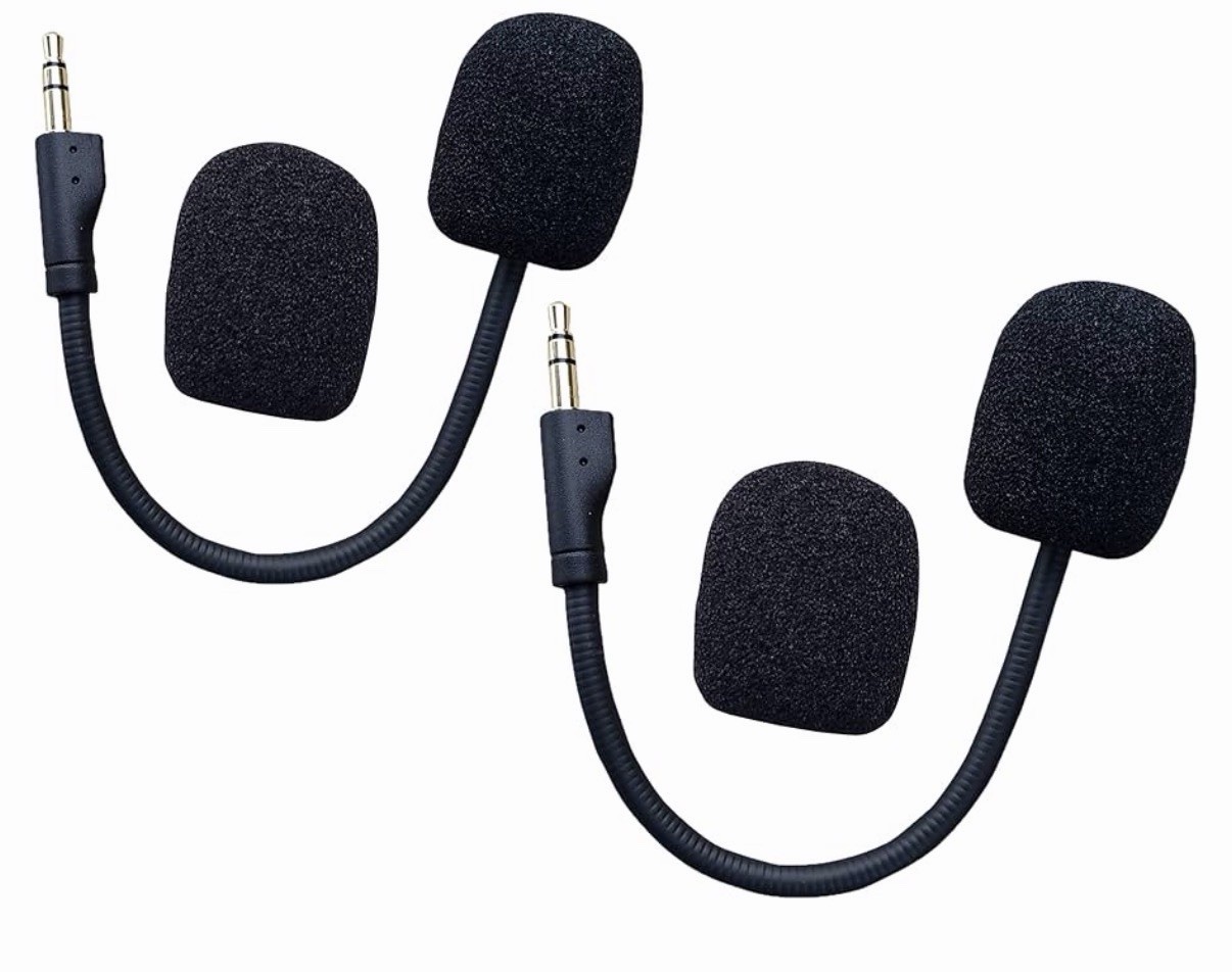 TNE 2 Pack Replacement Game Mic for Logitech G Pro X | 2X Detachable Microphone