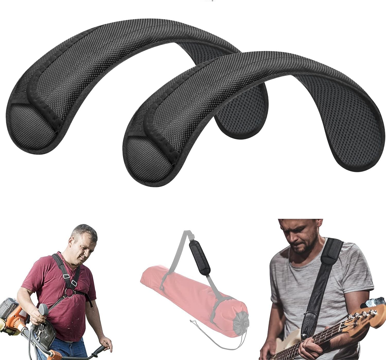 2 Pack Universal Shoulder Strap Pad, Breathable Backpack Pad for Shoulder Bag...