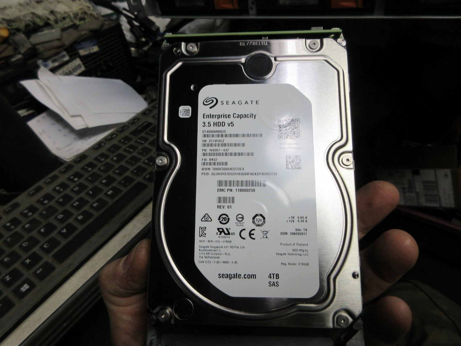 Dell EMC Data Domain DD6300 4TB HARD DRIVES 7.2K 005052090