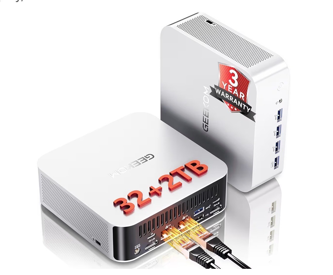 GEEKOM A9 MAX AI Mini PC,AMD Ryzen AI 9HX470(Up to 5.2GHz),Radeon 890M