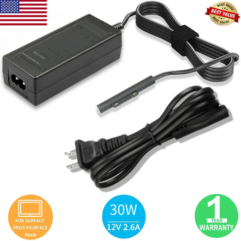 36W Charger For Surface Pro 3 4 5 1625 1724 1796 180o Microsoft-Surface Book