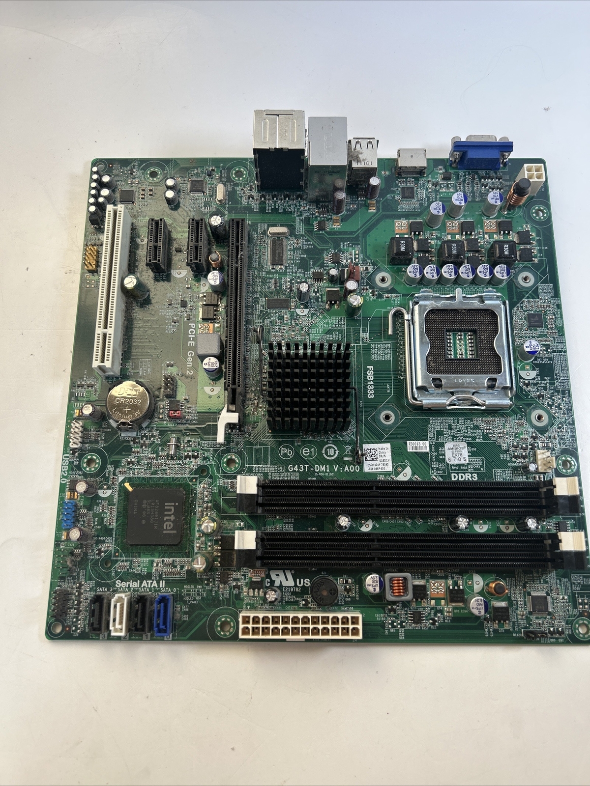 DELL 018D1Y FSWB1333 MOTHERBOARD + INTEL CELERON SLAFZ + 2GB RAM
