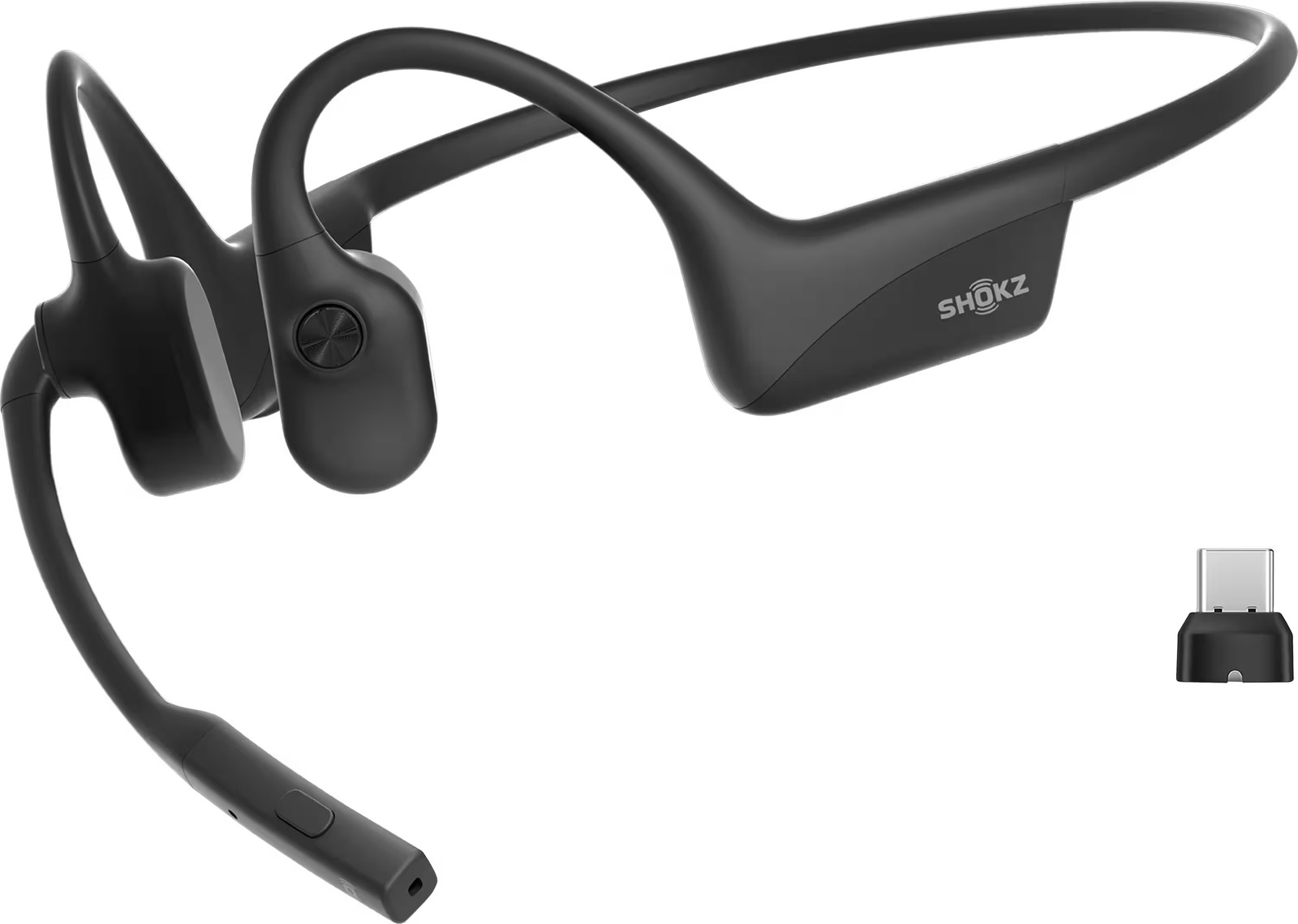 Shokz - OpenComm2 UC Bone Conduction Stereo Bluetooth Headset 2025 Upgrade, U...