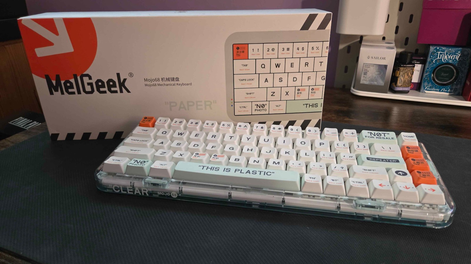 MelGeek Mojo68 "Plastic" 65% Tri-Mode Mechanical Keyboard