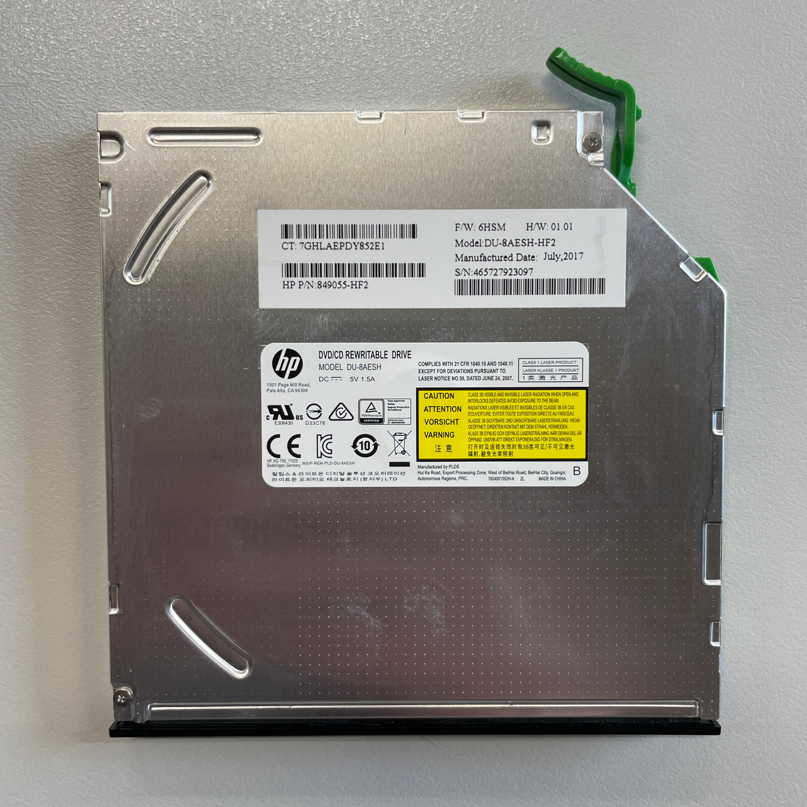Philips Lite-on DA-8AESH CD DVD±RW Dual Layer Sata Optical Drive HP 849055-HF2