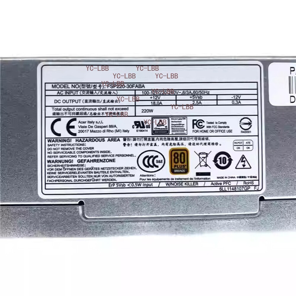 FSP220-30FABA Computer Power Supply for Acer Veriton X4640G X6640G