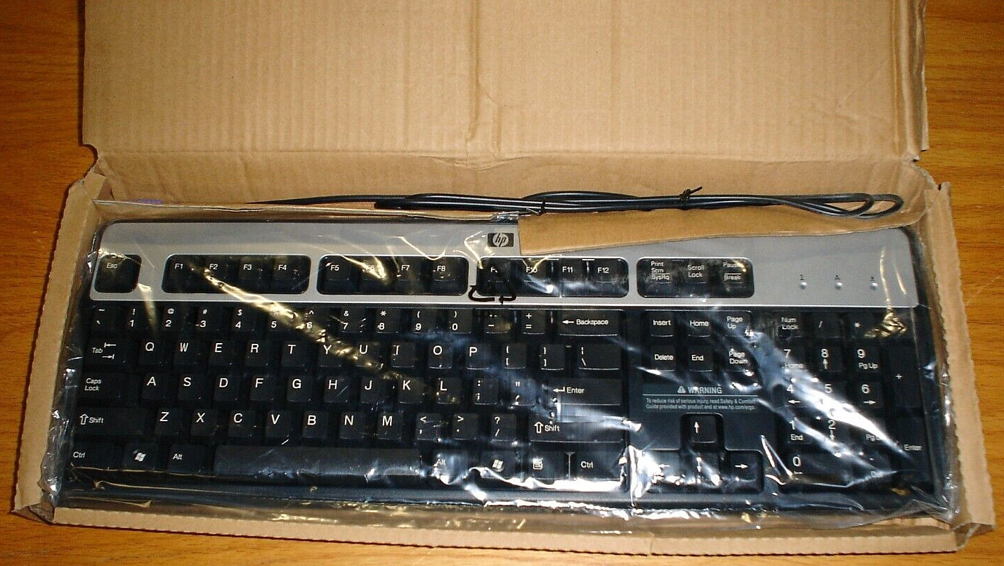 New HP KB-0316 PS/2 Keyboard Wired Basic Vista 434820-001 DOM Hewlett-Packard