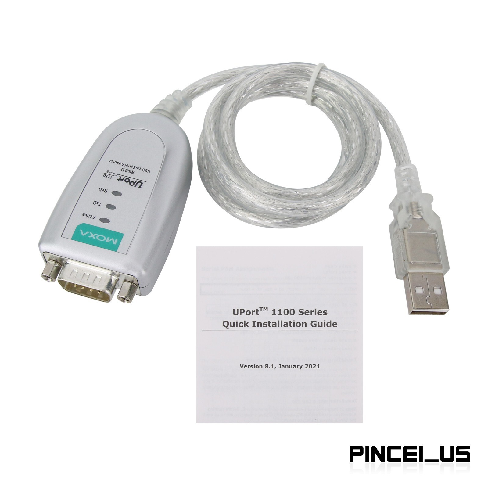 MOXA UPORT 1110 One-Port RS232 to USB Adapter Cable RS232 to USB Converter pe66