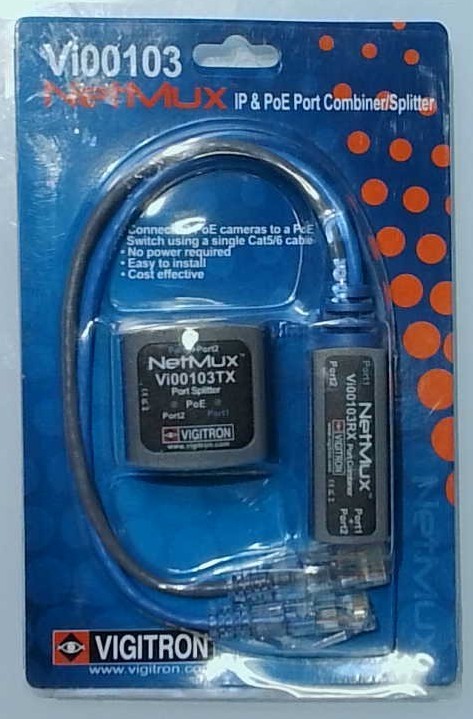 VIGITRON Vi00103 NetMux IP & PoE Port Combiner/Splitter