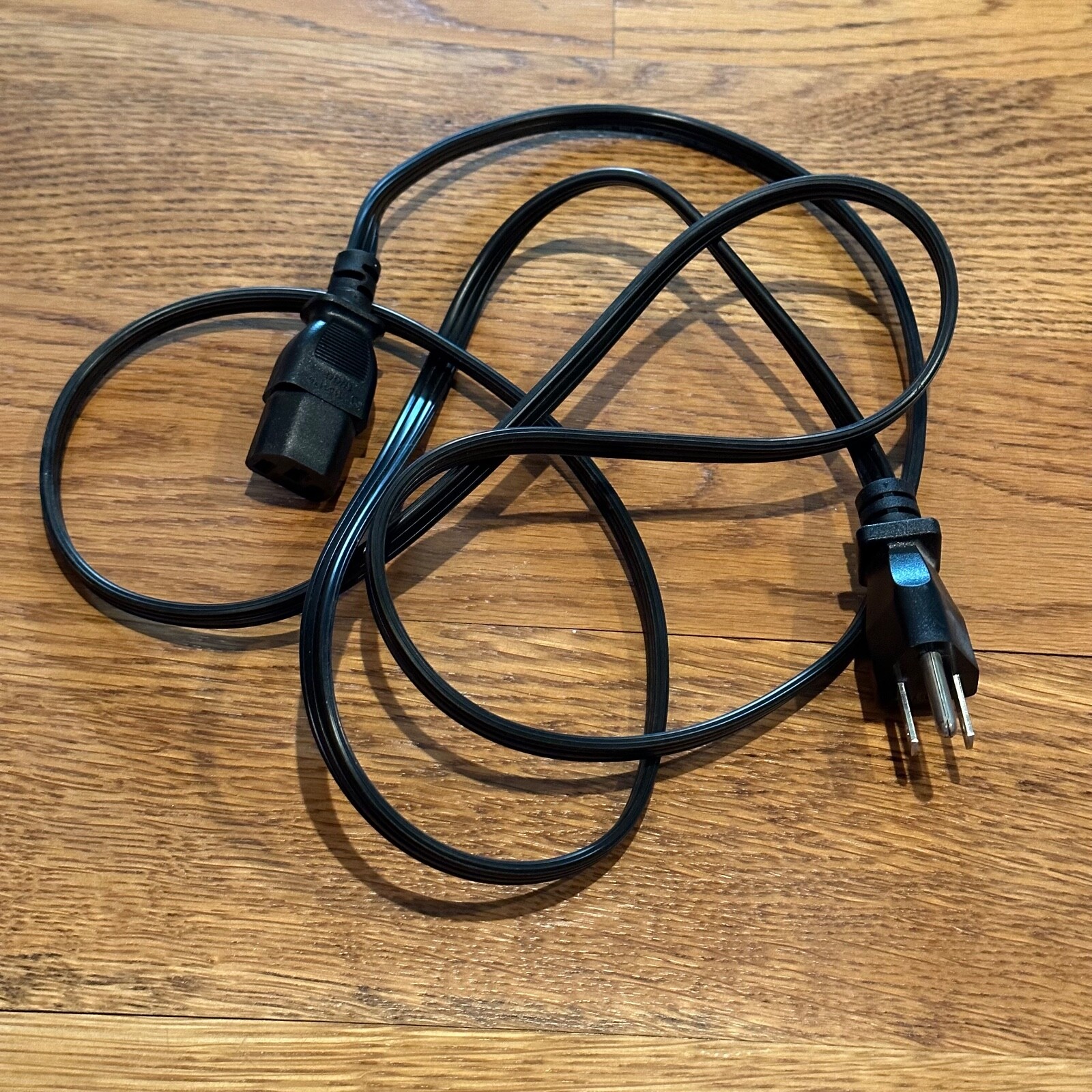 Tyco Electronics 6' ft Black Power Extension Cable Cord Adapter 10A 125V 3 prong