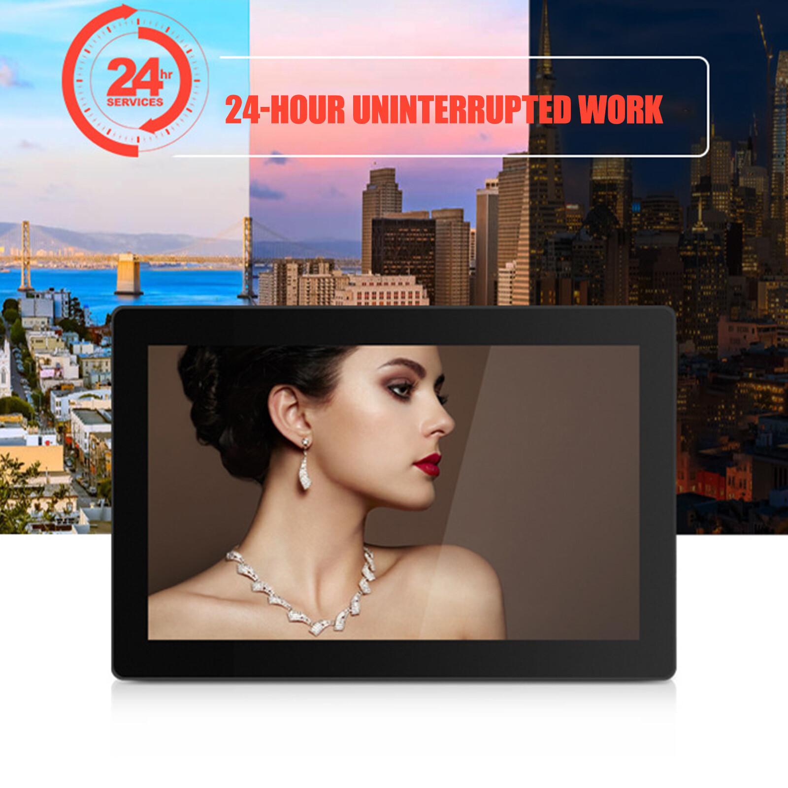 US 10.1 In Industrial Large Android Tablet Waterproof Tablets PC Wall Mount Wifi