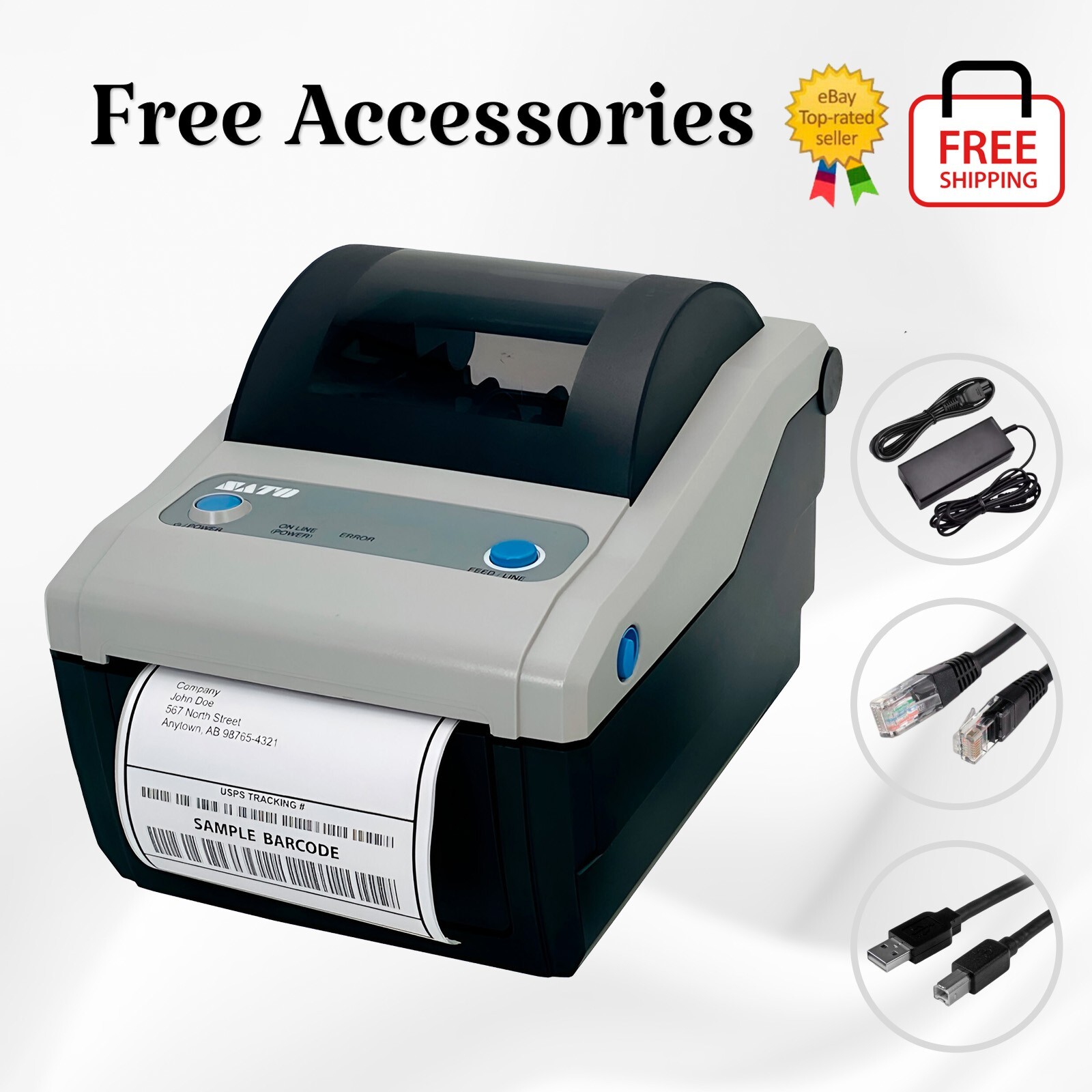 SATO CG412DT Not Wireless - But More Reliable and Faster Barcode Label Printer