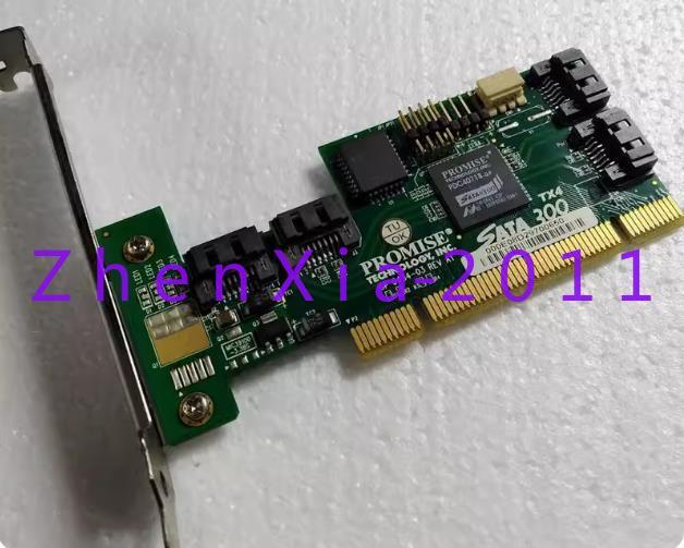 1PC Used Promise SATA300 TX4 A1 SATA Expansion card