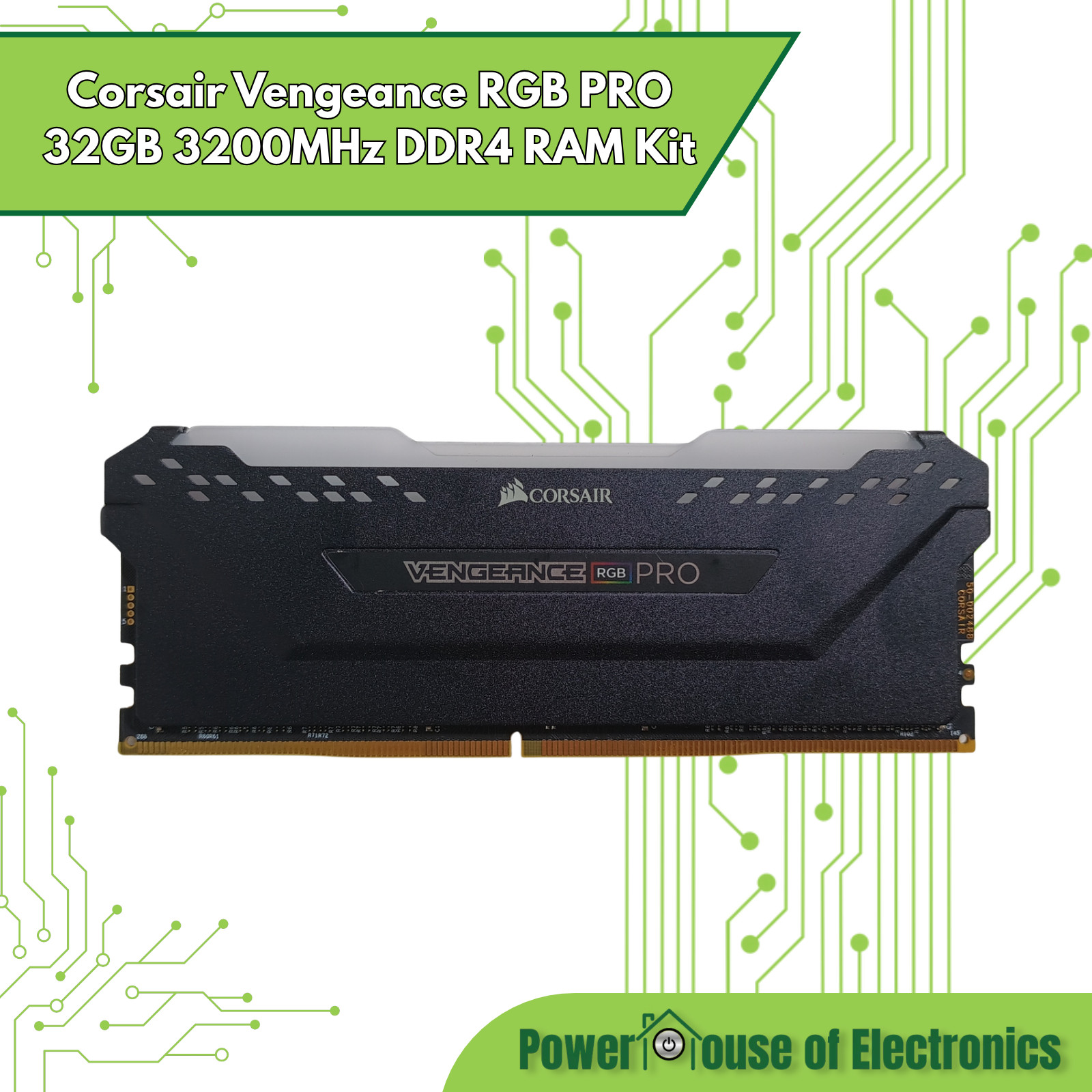 Corsair Vengeance RGB PRO 32GB Kit 3200 MHZ DDR4 RAM | CMW32GX4M2C3200C16