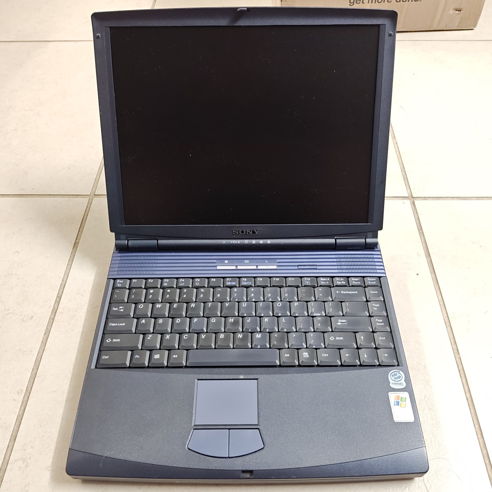 Sony VAIO PCG-FX310 14.1" Vintage 2001 Windows XP Laptop - NOT WORKING #4505