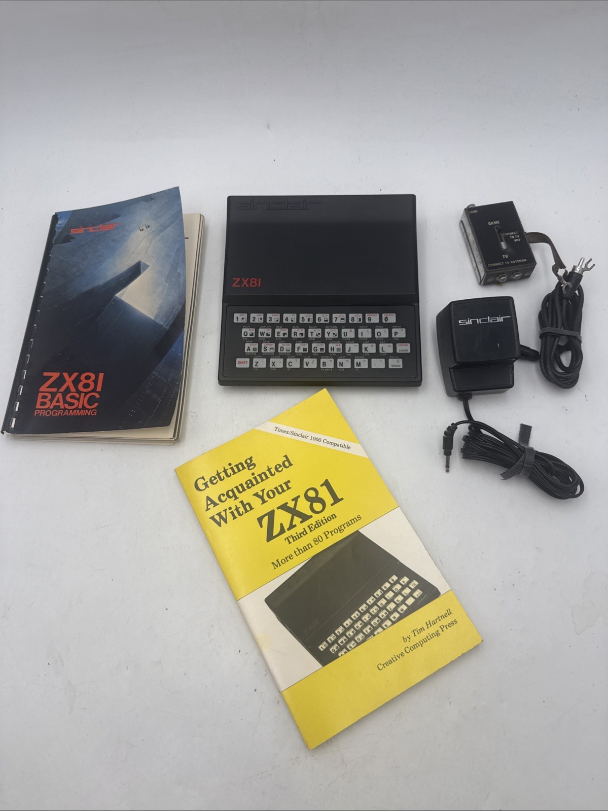 Vintage Sinclair ZX81 USA Model Home Computer Bundle Tested Working w/ Manuals