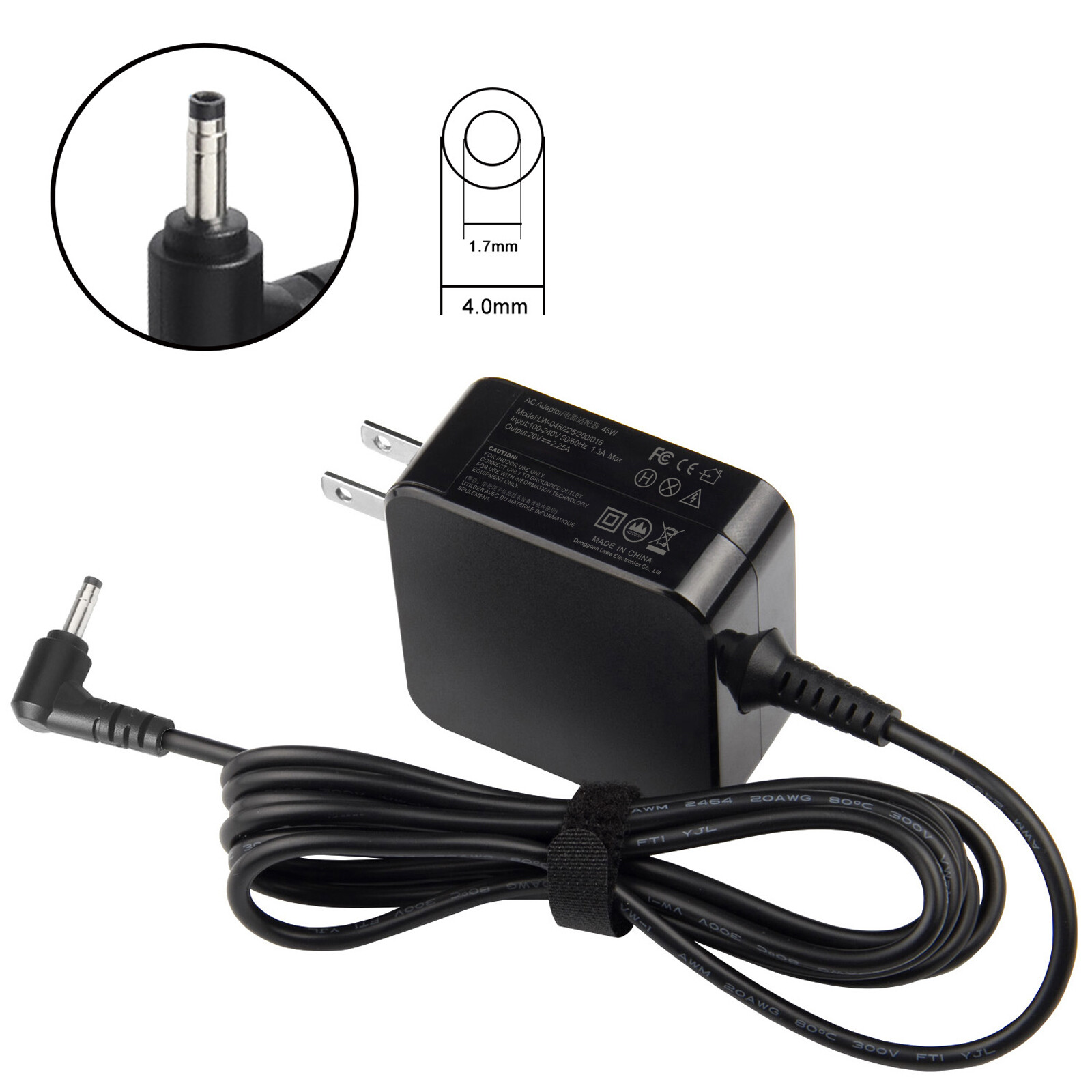 For Lenovo Laptop Charger AC Adapter Power Supply 20V 2.25A 45W PA-1450-55LL