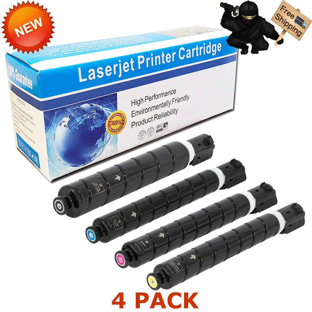 4 PK GPR-53 Color Toner For Canon imageRUNNER ADVANCE C3325 C3325i C3330i C3525i