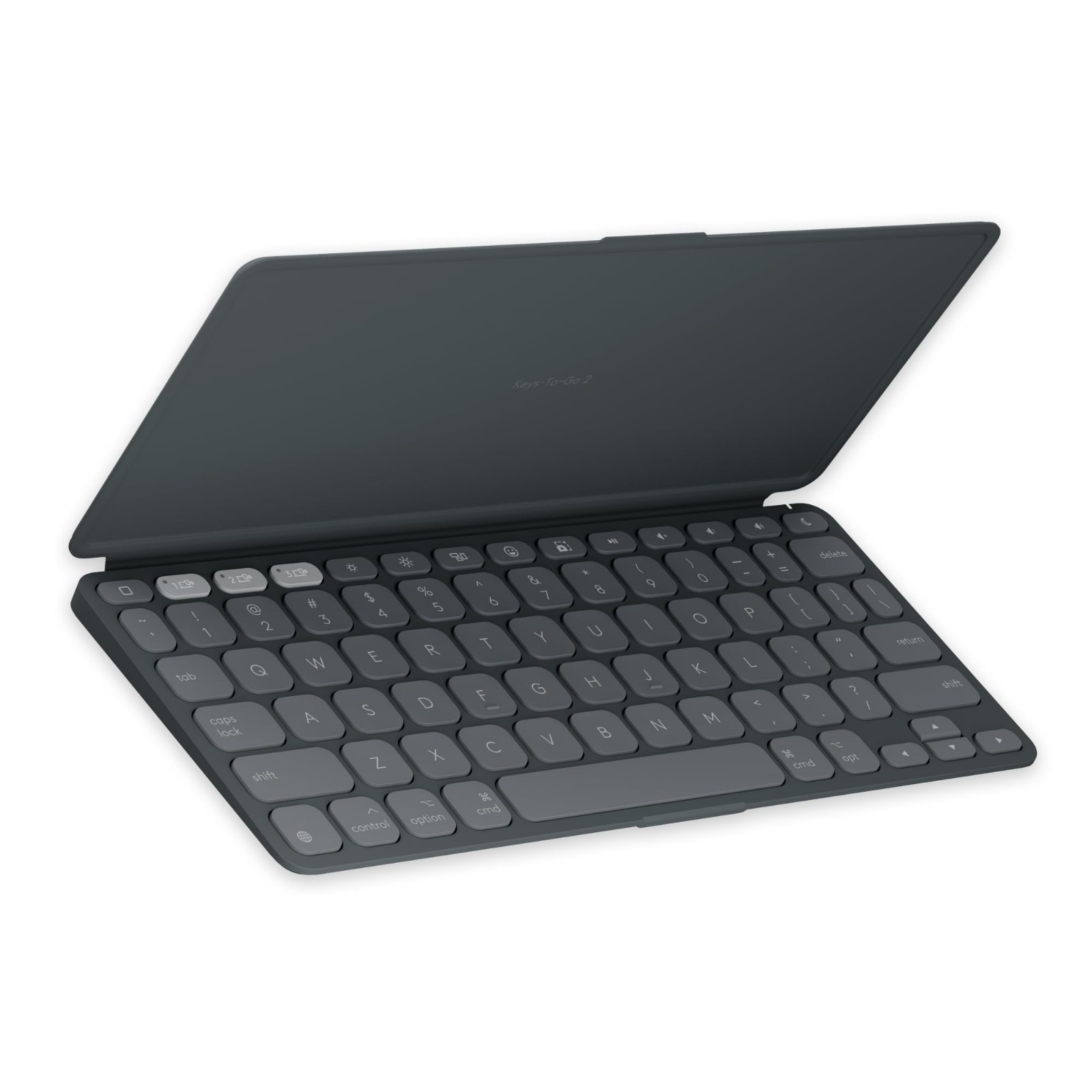 Bluetooth Keyboard for iPhone, iPad, Mac - Ultra-Slim, Portable, Graphite Finish